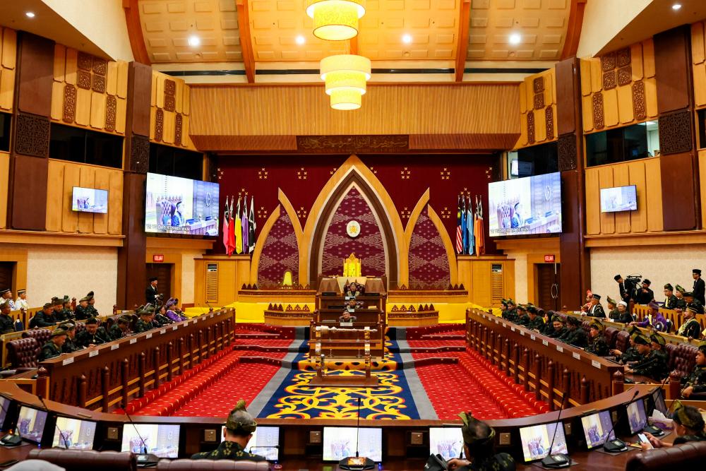 Persidangan Dewan Undangan Negeri (DUN) Terengganu Penggal Kedua berlangsung selama empat hari sehingga Khamis di Wisma Darul Iman/BERNAMAPix