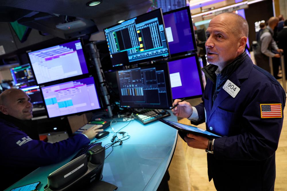 Traders working on the floor of the New York Stock Exchange. – Reuterspic
