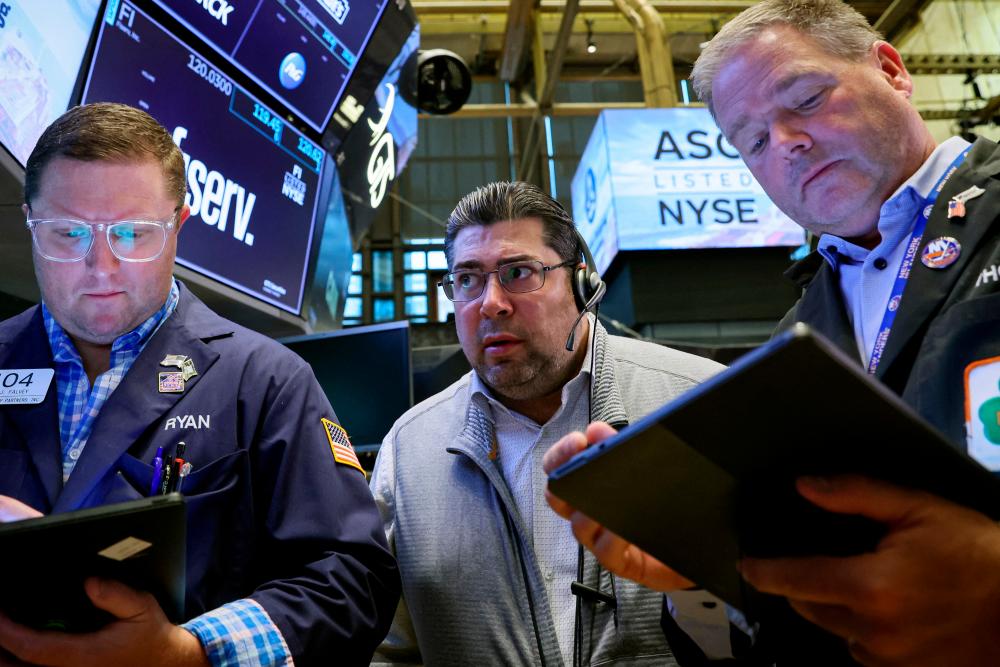 Traders working on the floor of the New York Stock Exchange on Thursday, June 22, 2023. – Reuterspic