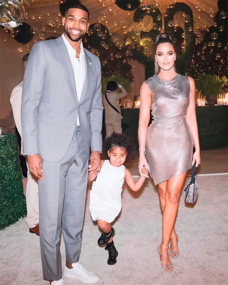 Thompson, Kardashian and their daughter attend an event together last March, the same month the latest cheating took place. – Instagram