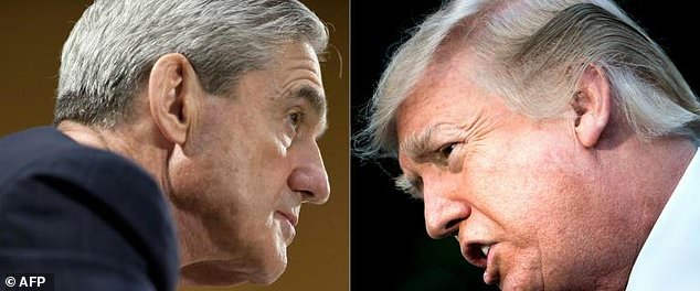 US President Donald Trump (R) feared that the investigation led by Special Counsel Robert Mueller (L) would end his presidency, according to Mueller’s final report. — AFP