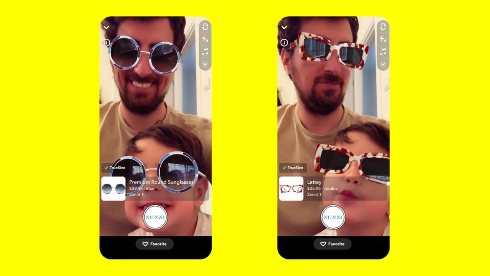 $!Snapchatters can try-on and purchase clothes and accessories from the app