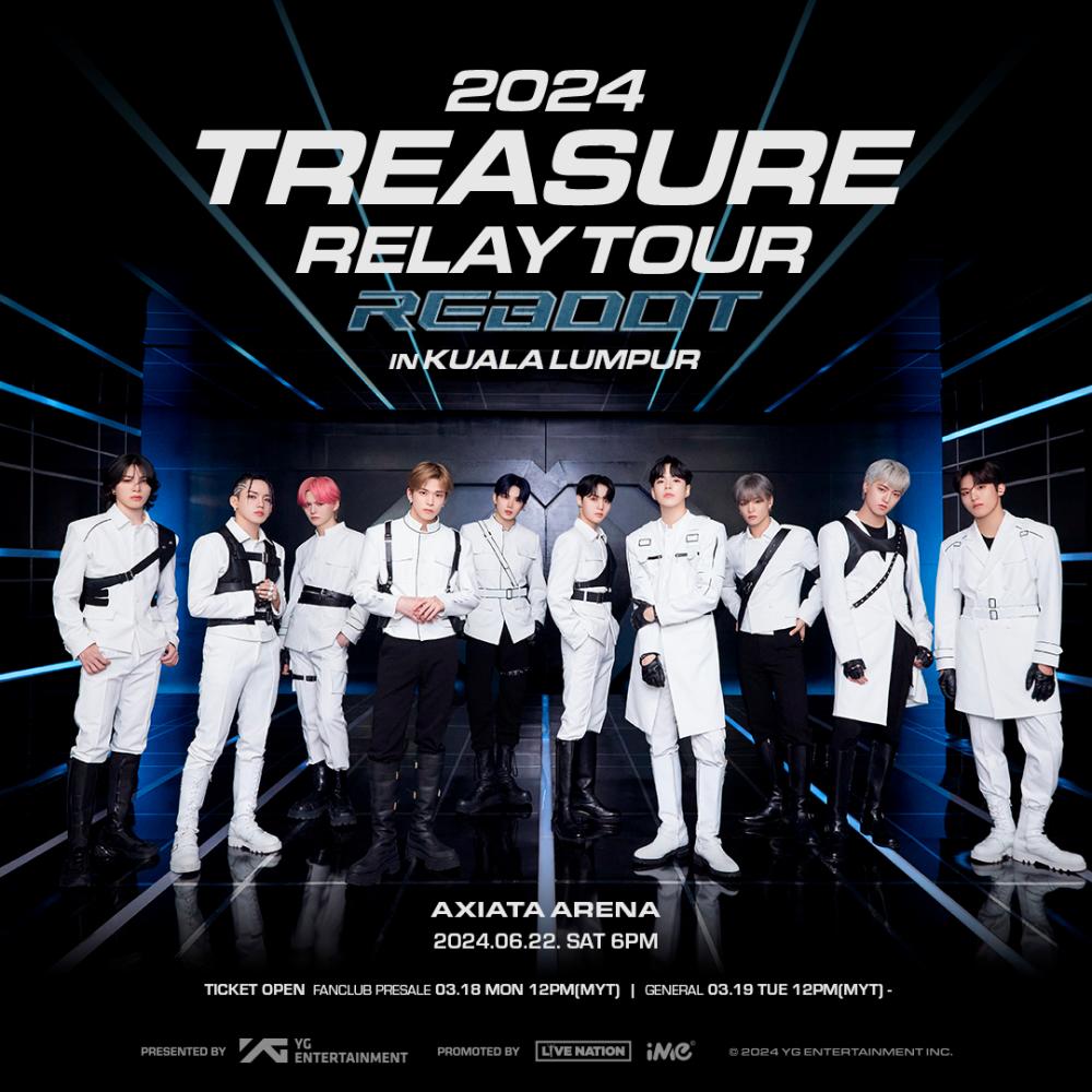 Treasure is set to hold its concert in Axiata Arena, Bukit Jalil on June 22. – PIC COURTESY OF iME