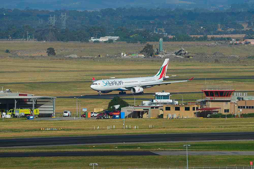 SriLankan Airlines flight UL604 is seen taxiing at Tullamarine Airport after landing, as Victoria reopens to international flights, in Melbourne, Australia December 7, 2020. — Reuters