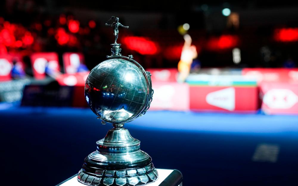 October 16, 2021 The trophy is seen during the tournament. REUTERSpix