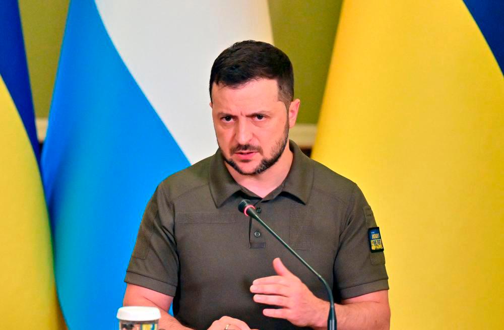 Ukrainian President Volodymyr Zelensky - AFPpix