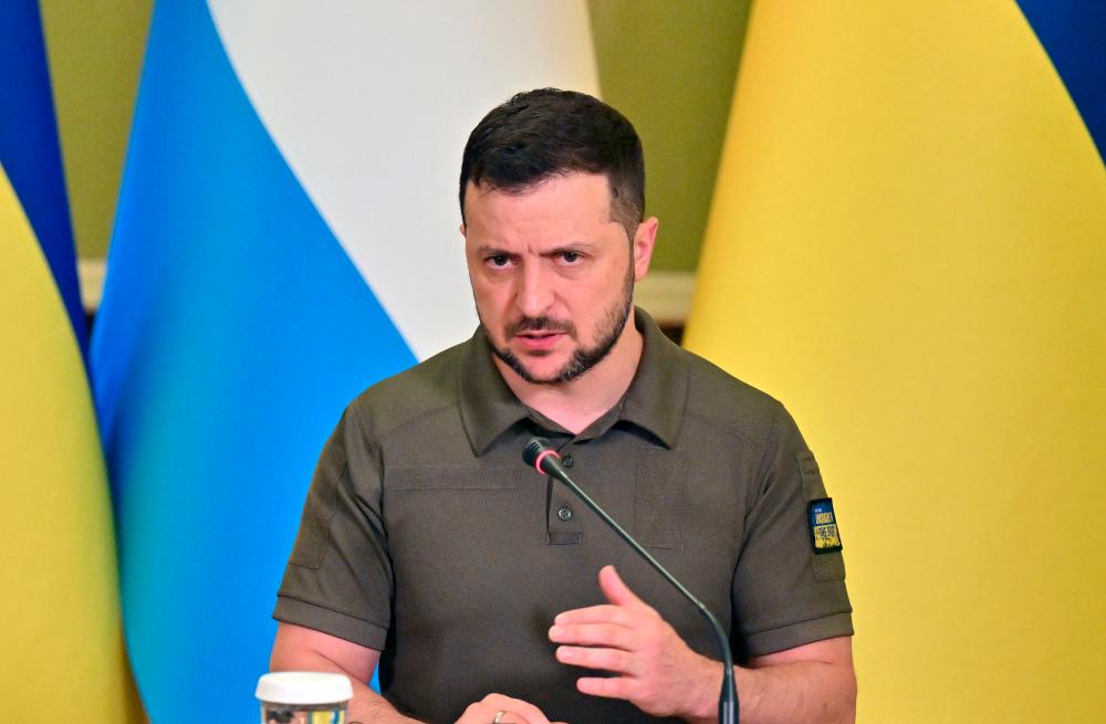 Zelensky said he was firing prosecutor general Iryna Venediktova and security chief Ivan Bakanov amid a high number of cases of suspected treason by Ukrainian law enforcement officials. AFPPIX