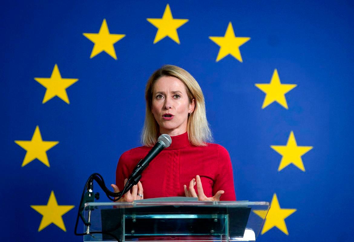European Union High Representative for Foreign Affairs and Vice President of the European Commission Kaja Kallas holds a press conference ahead of United Nations General Assembly at the UN headquarters in New York City on September 22, 2025. - AFPPIX