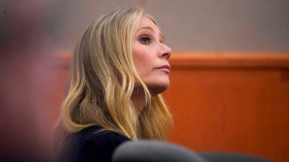 Gwyneth Paltrow sits in court during an objection by her attorney during her trial, March 24, 2023, in Park City, Utah. AFPPIX
