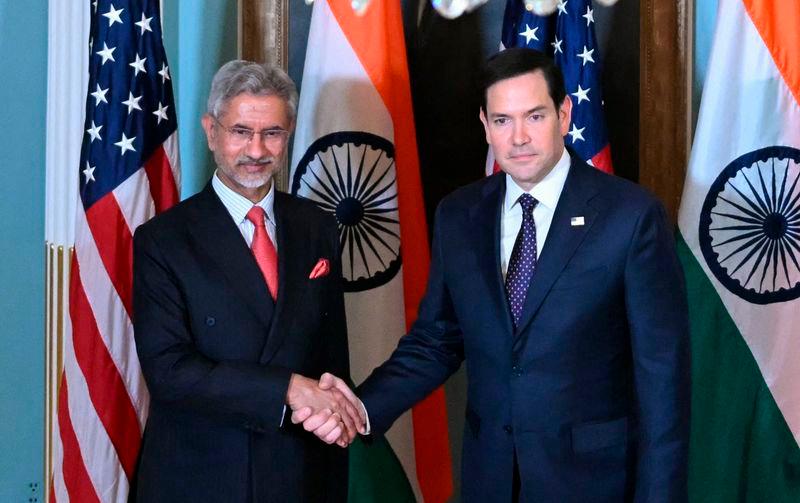 US Secretary of State Marco Rubio shake hands with Indian Foreign Minister Subrahmanyam Jaishankar at the State Department in Washington, DC - AFPpix