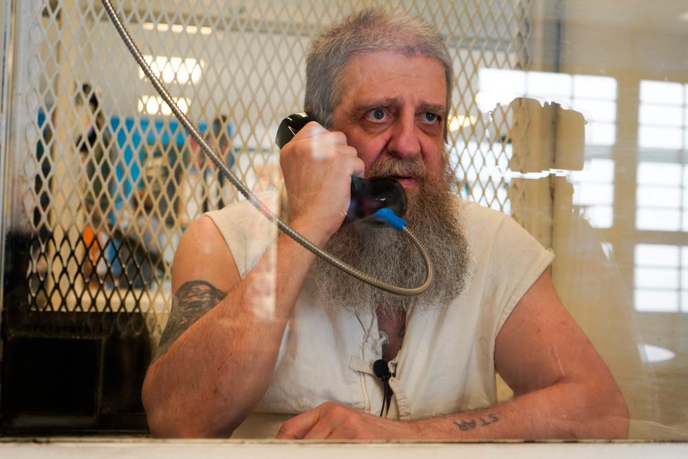 Death row inmate Hank Skinner speaks during an interview with AFP, in the visiting room at the Allan B. Polunsky prison in Livingston, Texas, on May 25, 2022. AFPPIX