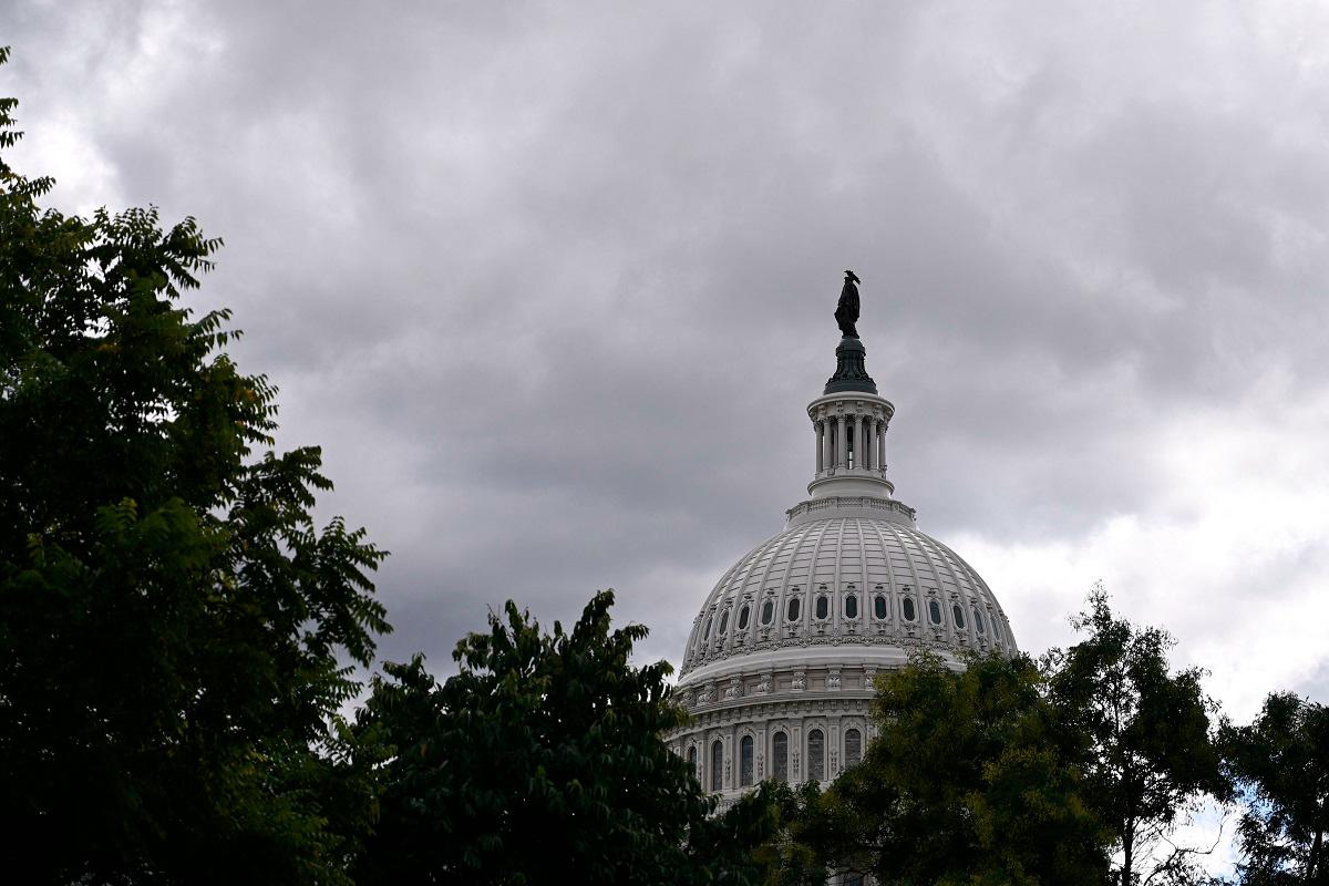 A view of the US Captiol building on the tenth day of the federal government shutdown on October 10, 2025, in Washington, DC. - AFP