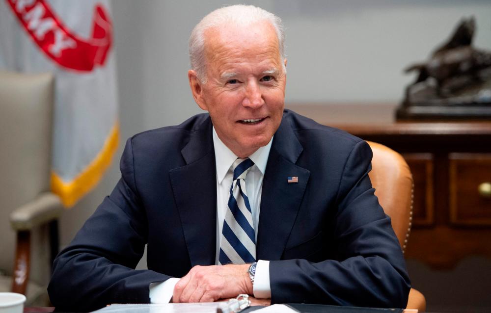 US President Joe Biden speaks during a meeting with governors and mayors about the administration’s infrastructure bill during the White House in Washington, DC, July 14, 2021. -AFP
