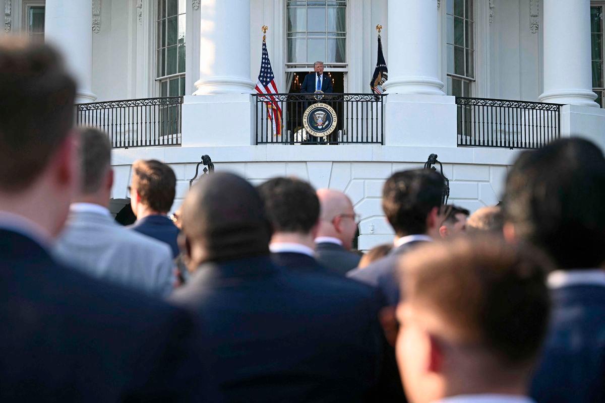 US President Donald Trump participates in a Summer Soiree on the South Lawn of the White House in Washington, DC, on June 4, 2025. AFPpix