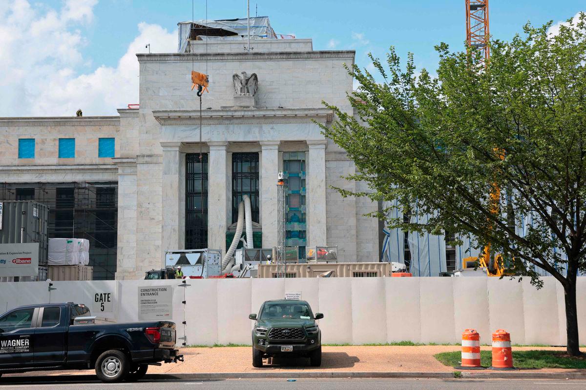 The Federal Reserve building is seen as it goes under construction on July 17, 2025 - Photo by Michael M. Santiago / GETTY IMAGES NORTH AMERICA / AFP