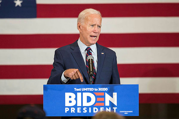 Democratic presidential candidate, former Vice President Joe Biden speaks during a campaign event on October 9, 2019 in Manchester, New Hampshire. — AFP