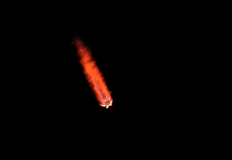 Intuitive Machines' Athena lander on top of a SpaceX Falcon 9 rocket soars toward space after lifting off from Launch Complex 39A at NASA's Kennedy Space Center, Florida, February 26, 2025. A US company is aiming for its second lunar touchdown after a lander carrying a suite of unique experiments successfully launched aboard a SpaceX rocket on February 26.The IM-2 lunar mission, using a Nova-C lunar lander named Athena, aims to uncover the presence and amount of lunar water ice near the Shackleton impact crater at the lunar south pole. An accompanying Micro Nova Hopper drone will seek to provide the first measurement of hydrogen on the surface, a key indicator of water, at the nearby Marston crater. - Gregg Newton / AFP