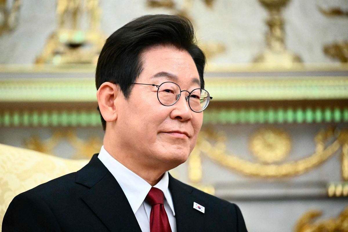 South Korean President Lee Jae Myung looks on during a bilateral meeting with US President Donald Trump in the Oval Office of the White House in Washington, DC, on August 25, 2025. AFPPix