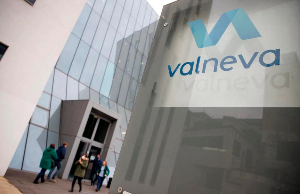 The logo of French-Austrian biotech firm Valneva is seen outside their headquarters in Vienna, Austria, December 16, 2021. REUTERSpix
