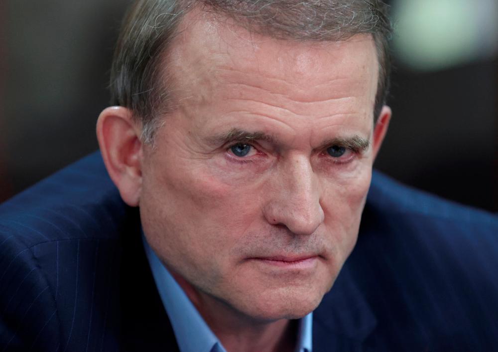 File photo: Viktor Medvedchuk, leader of Opposition Platform - For Life political party, attends a court hearing in Kyiv, Ukraine May 13, 2021. REUTERSpix