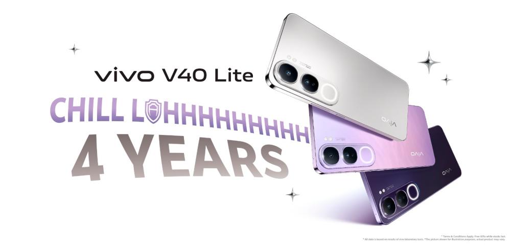 $!Vivo V40 Lite promises a four-year smooth experience, reinforced by its 5000mAh battery and 80W FlashCharge.