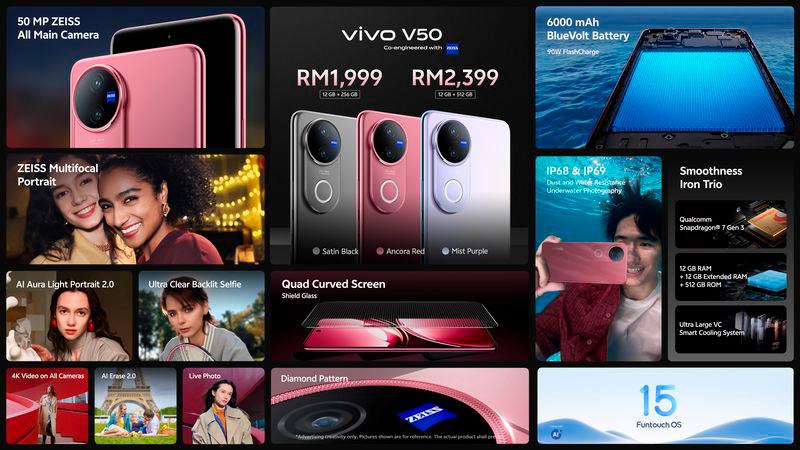 $!vivo50 now in Malaysia, priced from RM1,999