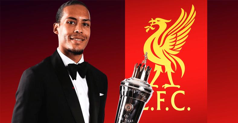 $!Van Dijk won the English PFA Players’ player of the year in 2019.