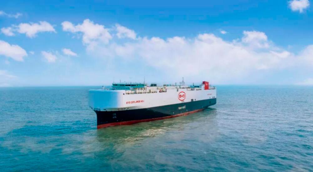 BYD Launches First Cargo Ship for Vehicle Exports: The Explorer No. 1