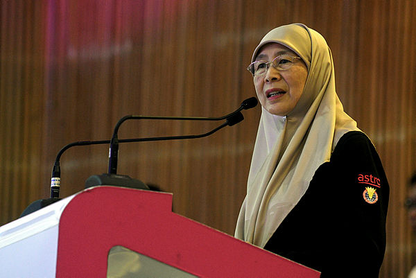 Deputy Prime Minister Datuk Seri Dr Wan Azizah Wan Ismail. — Bernama