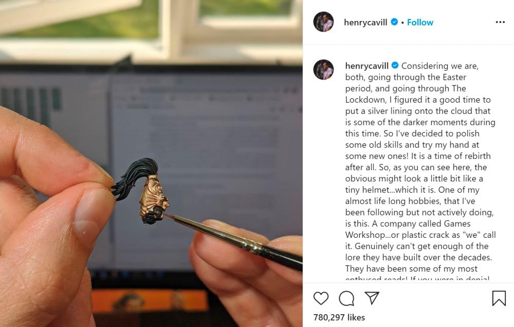 Screenshot from Henry Cavill’s Instagram $!Screenshot from Henry Cavill’s Instagram