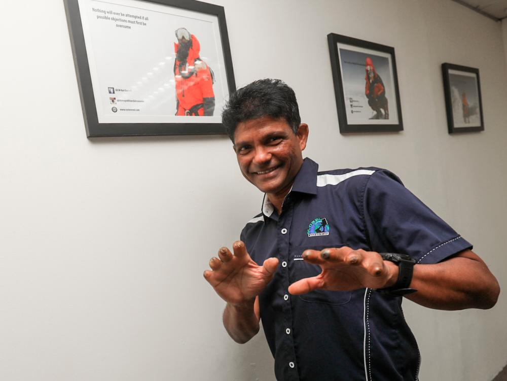 Ravi said his experience on mountains have made him a better person. – Hafiz Sohaimi/theSun