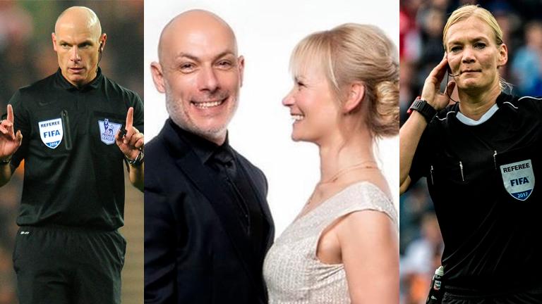 Howard Webb (left) and Bibiana Steinhaus.