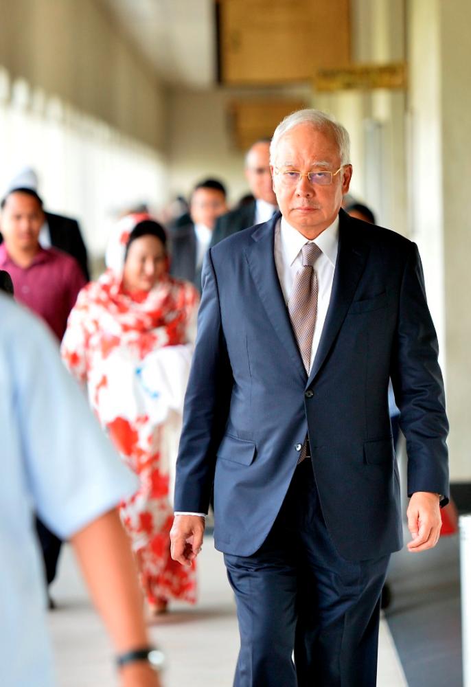 Ex-prime minister Datuk Seri Najib Abdul Razak at the KL Court on Dec 20, 2018.