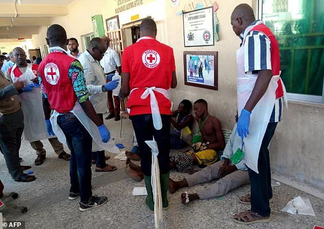 Three bombers detonated their explosives outside a hall in Konduga, 38 km from the Borno state capital Maiduguri, where football fans were watching a match on TV on Sunday evening. — AFP