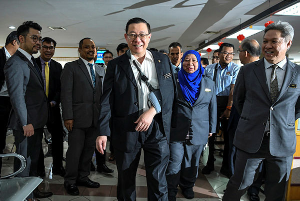 Finance Minister Lim Guan Eng attends the Inland Revenue Board customer open day event today. - Bernama