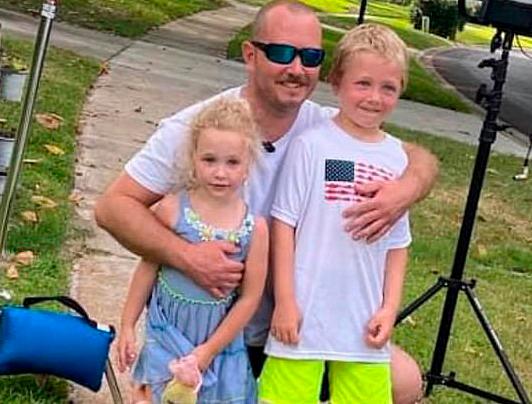 The boy hero and his family. - Facebook photo