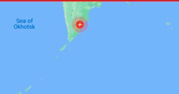 Strong quake hits east coast of Kamchatka, Russia