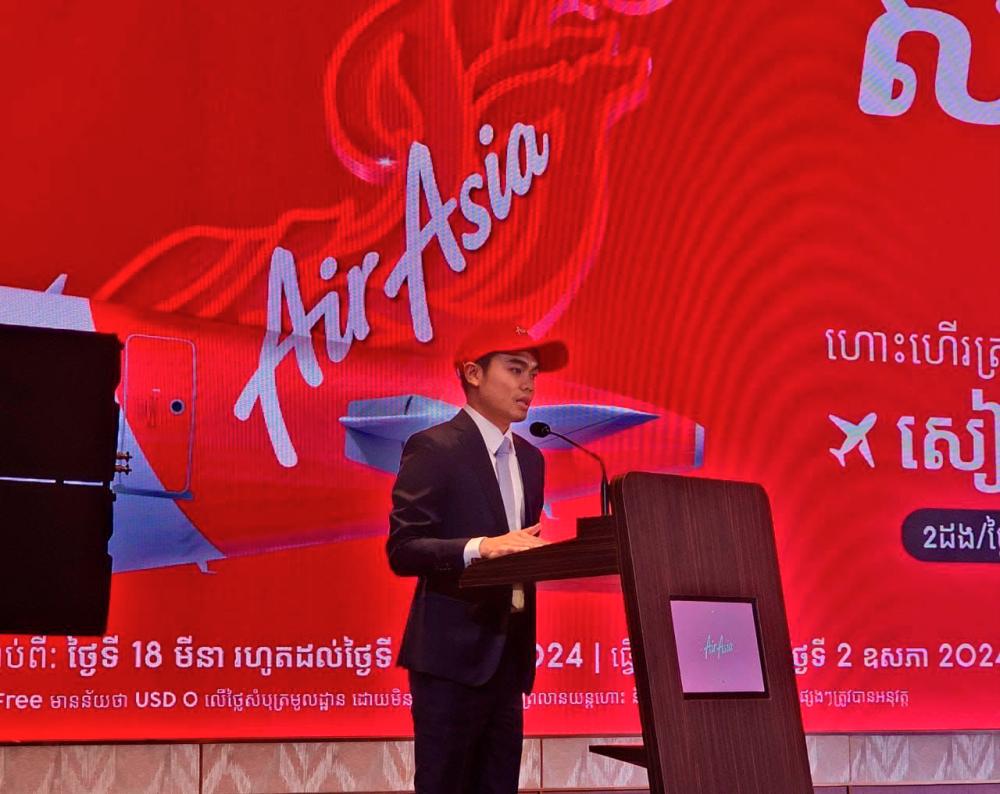 Vissoth said the new flights marks a milestone for the airline group to expand its footprint into the region. – PIC COURTESY OF AIRASIA