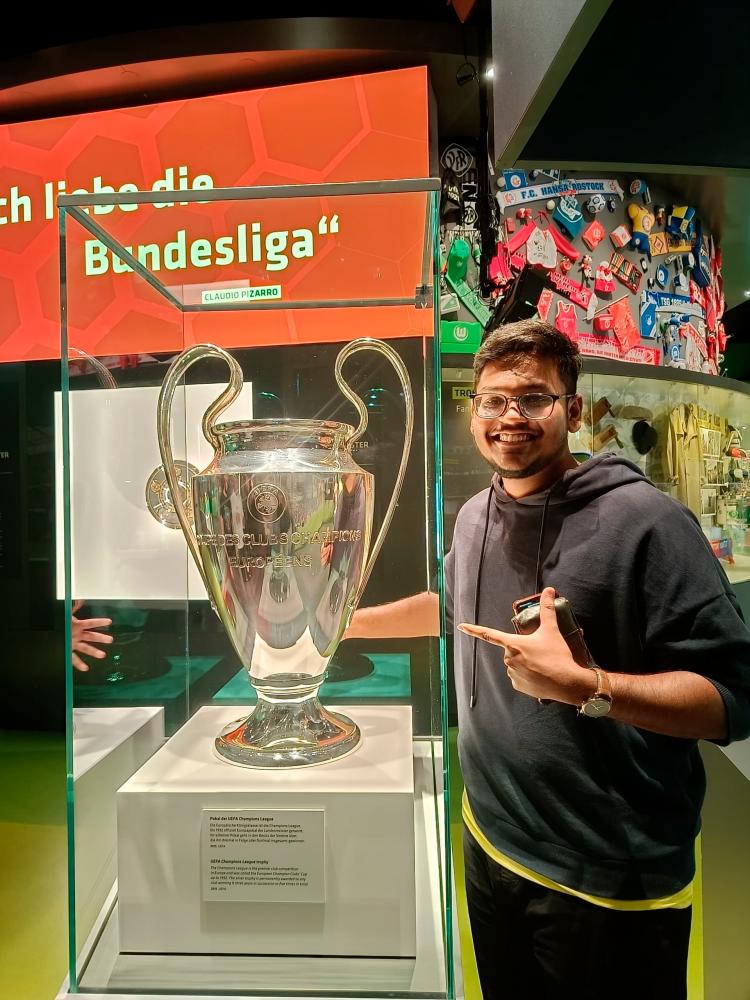 Imran was invited to the football museum in Dormund, Germany. – PICS COURTESY OF IMRAN SAJAHAN
