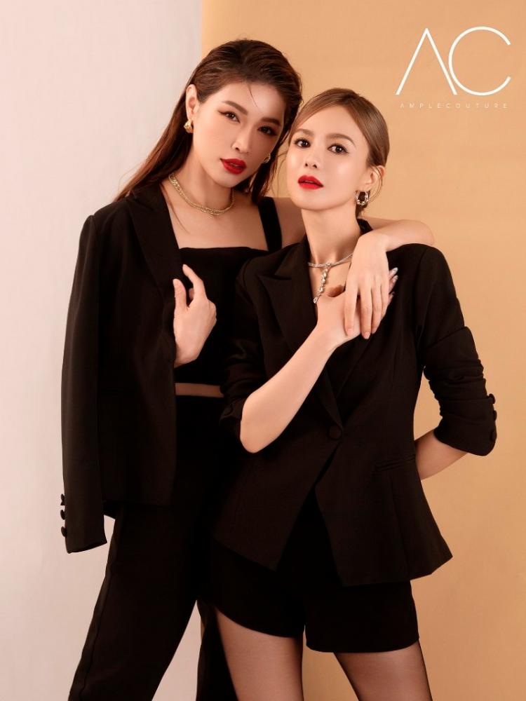 $!Chia (left) and Foong in Amber Chia x Ample Couture collection.