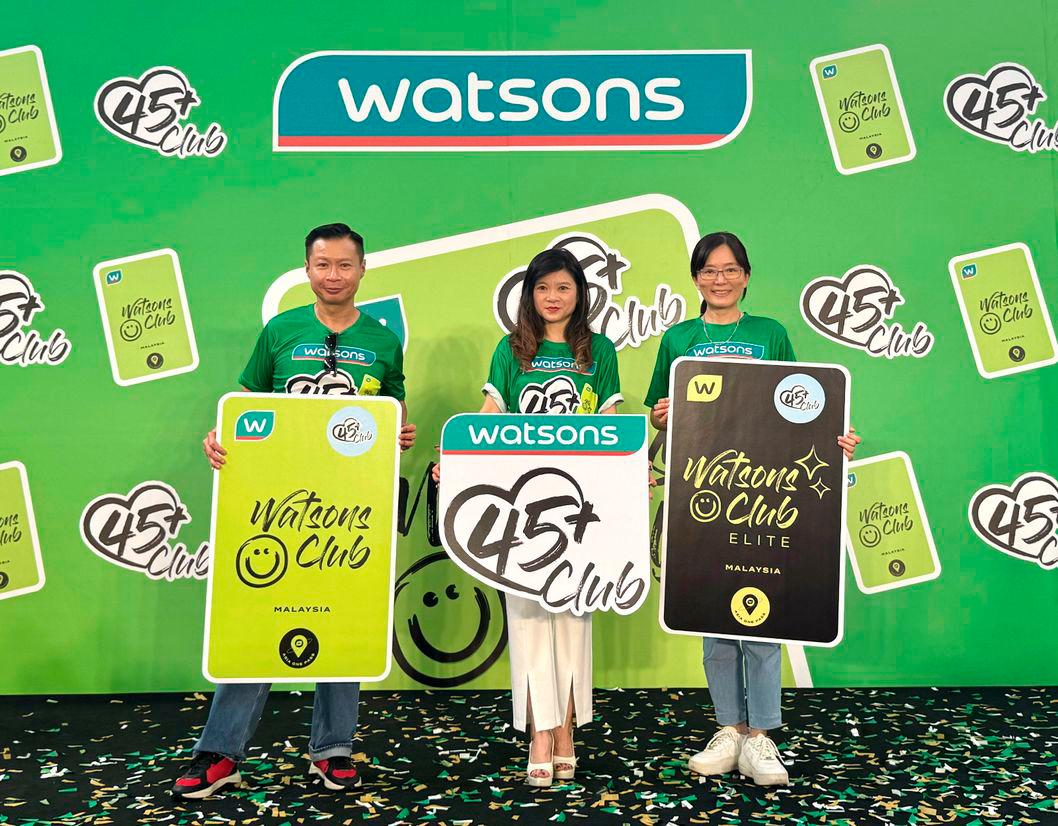Watsons Malaysia launches Exclusive 45+ Members Club to promote healthy ageing $!Watsons Malaysia launches Exclusive 45+ Members Club to promote healthy ageing