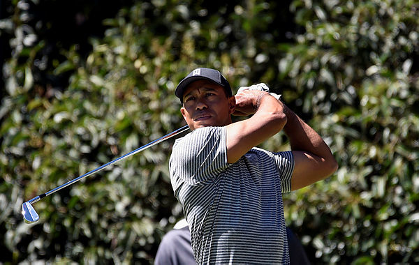 US golfer Tiger Woods is pictured during a practice round at Chapultepec’s Golf Club in Mexico City — AFP