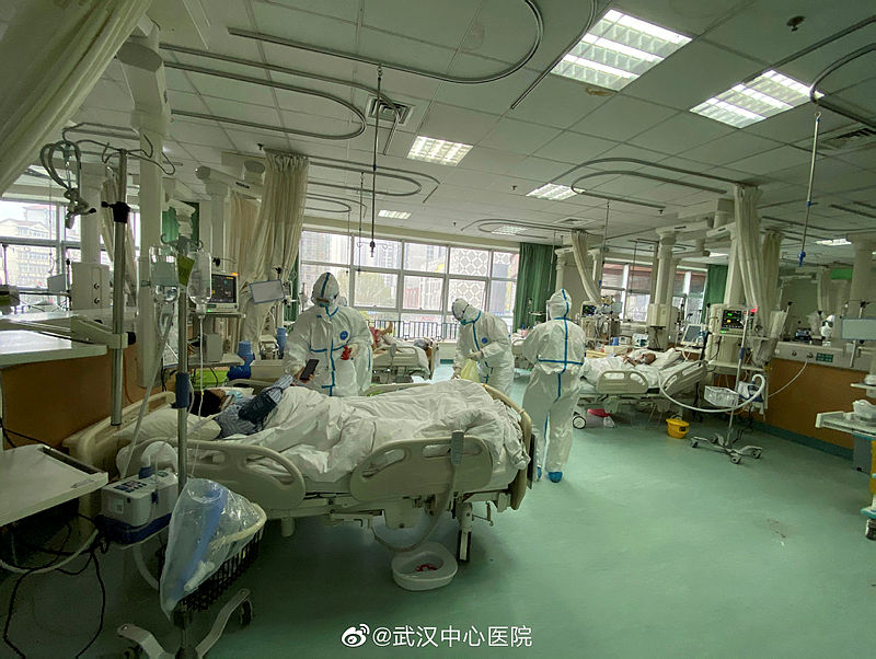 Pictures uploaded to social media on Jan 25, 2020 by the Central Hospital of Wuhan show medical staff attending to patients, in Wuhan, China. — Reuters