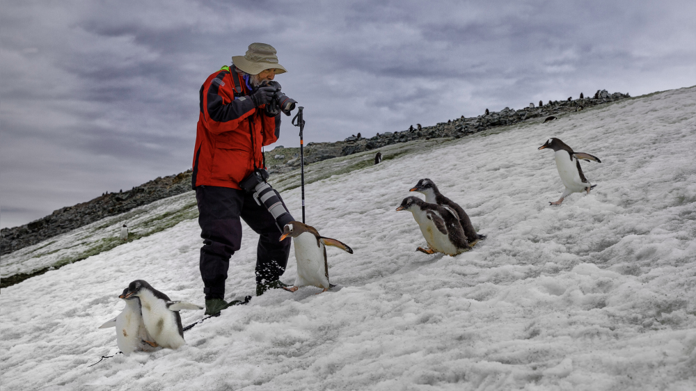 $!Yusuf meets the locals during his Antarctic expedition.