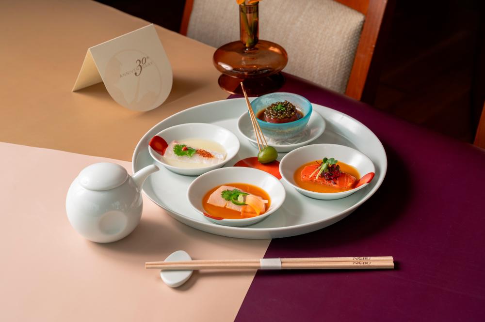 $!At the centre of the omakase experience is the Yontenmori, a quartet of Nobu classics.