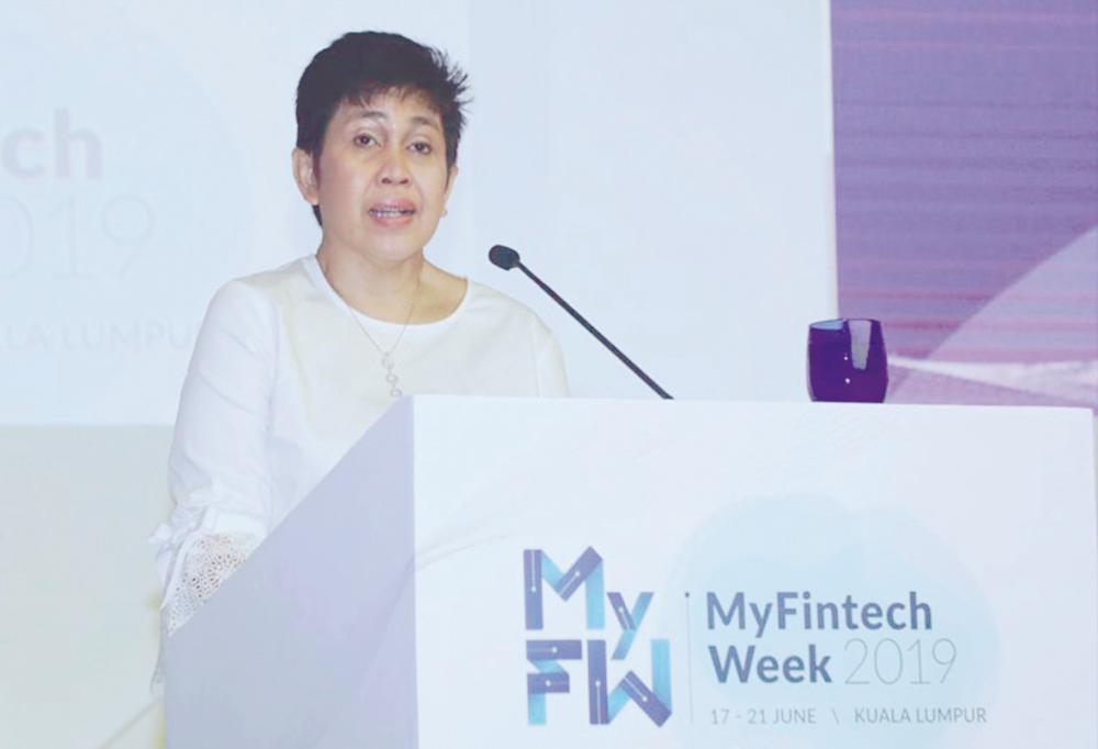 Nor Shamsiah delivering her speech at the launch of MyFintech Week 2019 in Kuala Lumpur today. – Bank Negara Malaysia website pix