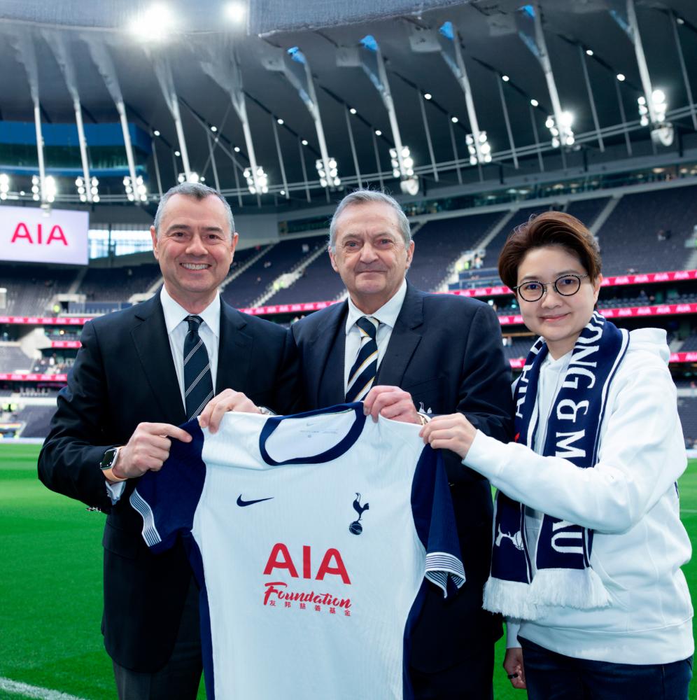 AIA Hong Kong partners with Tottenham Hotspur to support youth development