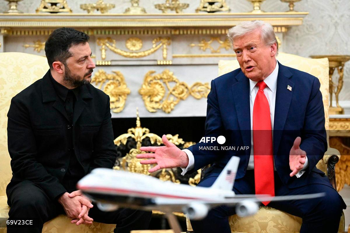 Ukrainian President Volodymyr Zelensky and US President Donald Trump. - Mandel NGAN / AFP
