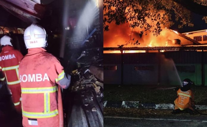 Ice cream factory in Jelapang destroyed by fire, ammonia leak contained