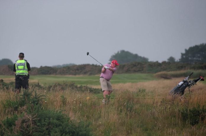 Trump visits Scotland for golf and talks amid Epstein controversy